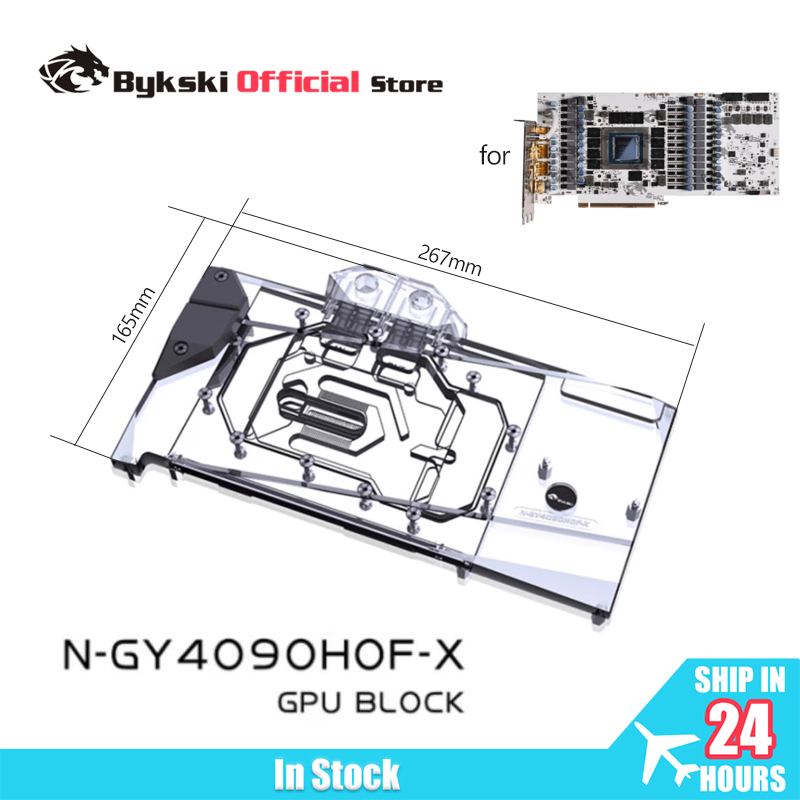 Rtx 4090 Water Block Full Cover - Bykski N-GY4090HOF-X GPU-blok Gebruik voor GALAXY