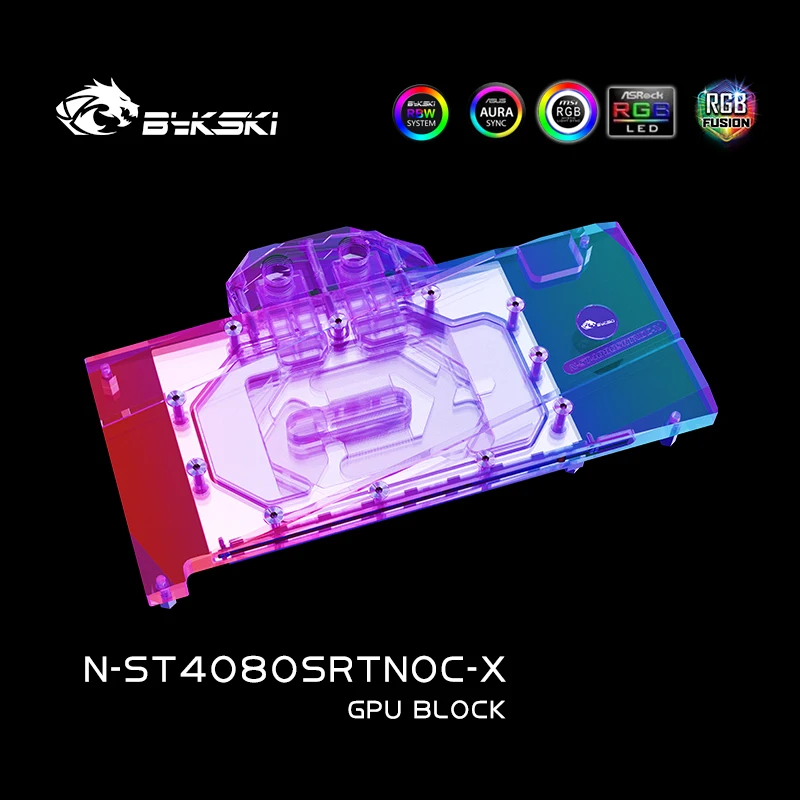 Rtx 4080 Water Cooling Block - Bykski N-ST4080SRTNOC-X GPU-blok voor ZOTAC RTX