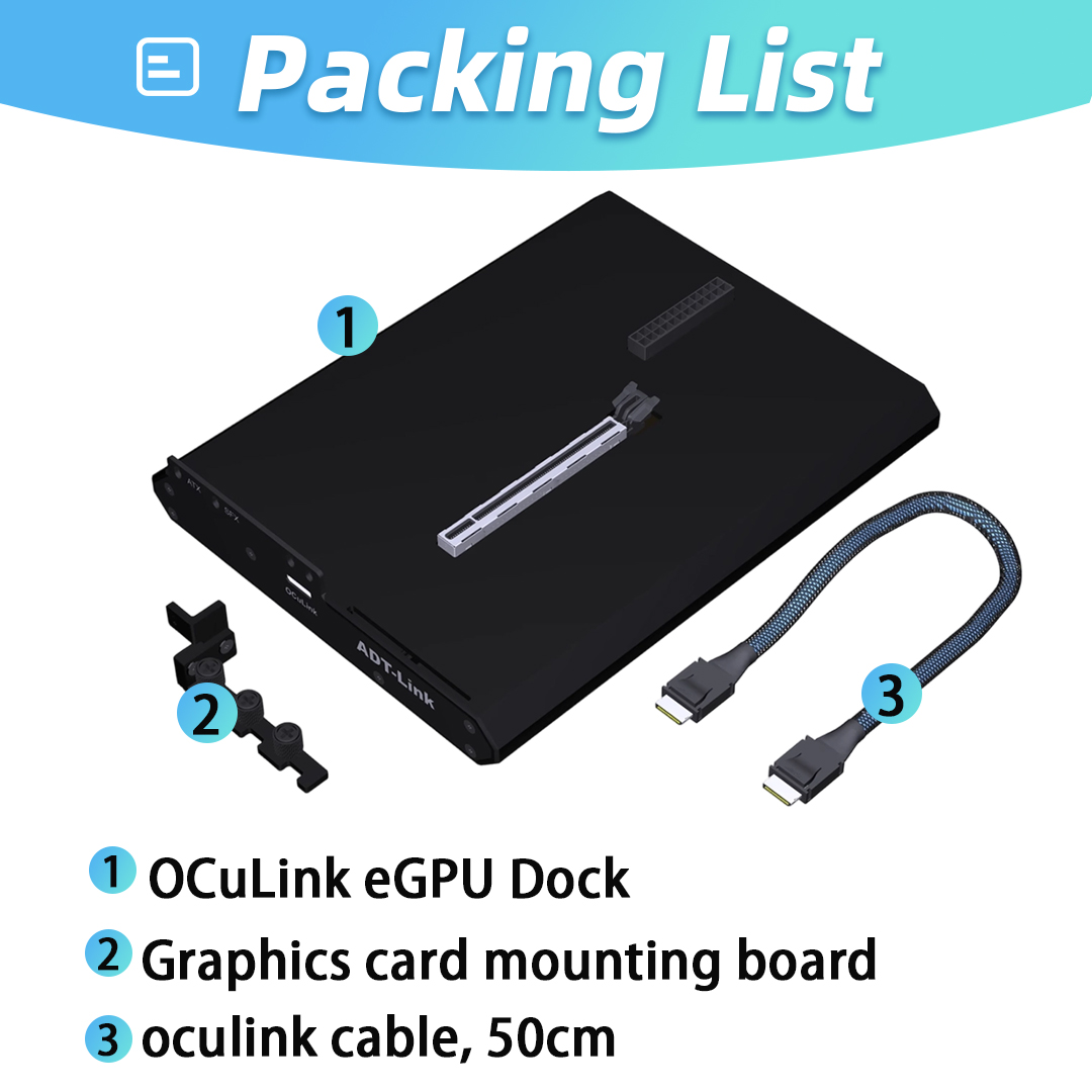 OCuLink eGPU Dock PCIe 4.0 X4  - Oculink Gpu Dock Station recensie en prijs