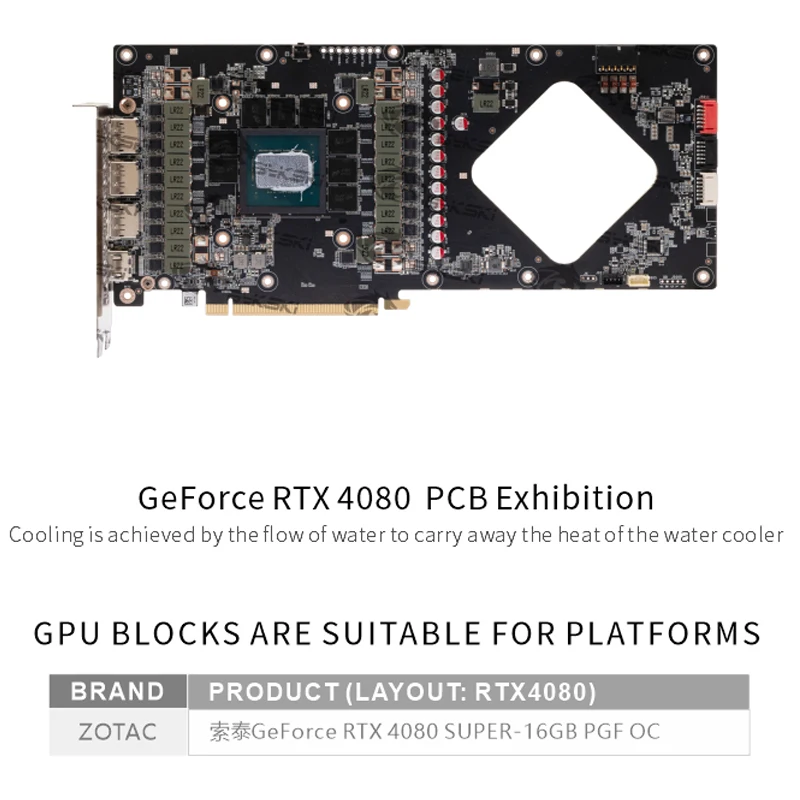 Bykski GPU Blok voor Zotac GeF - Rtx 4080 Water Cooling Block recensie en prijs