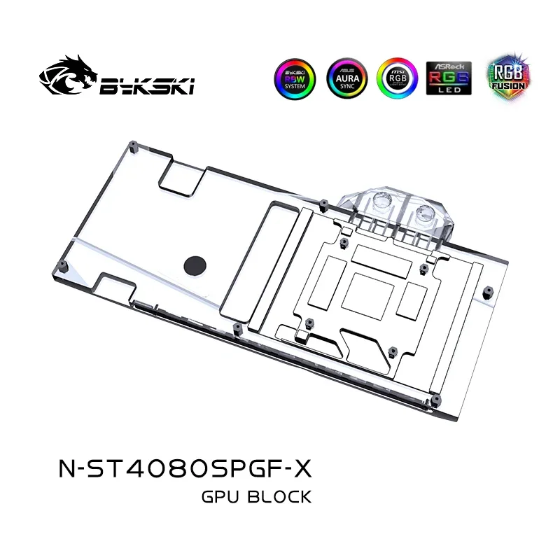 Bykski N-ST4080SPGF-X GPU Blok - Rtx 4080 Water Cooling Block recensie en prijs